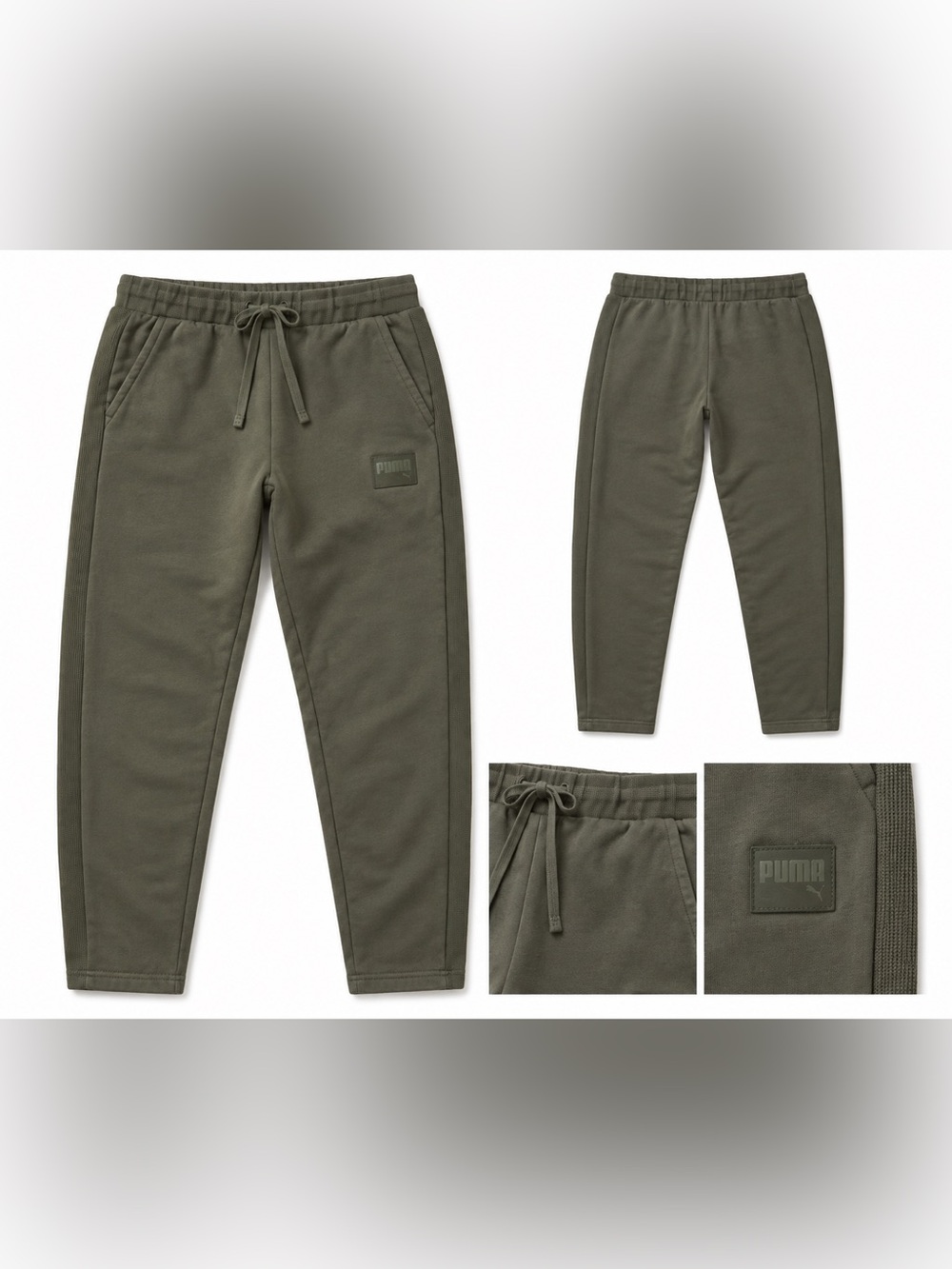 Puma Men's Olive Green Jogger Pants L